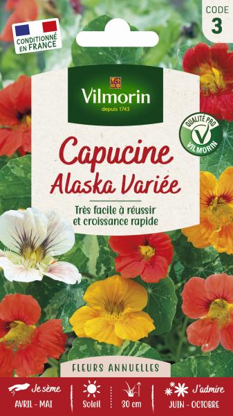 Fleurs - Capucine Alaska Variée - PACKAGING_RECTO